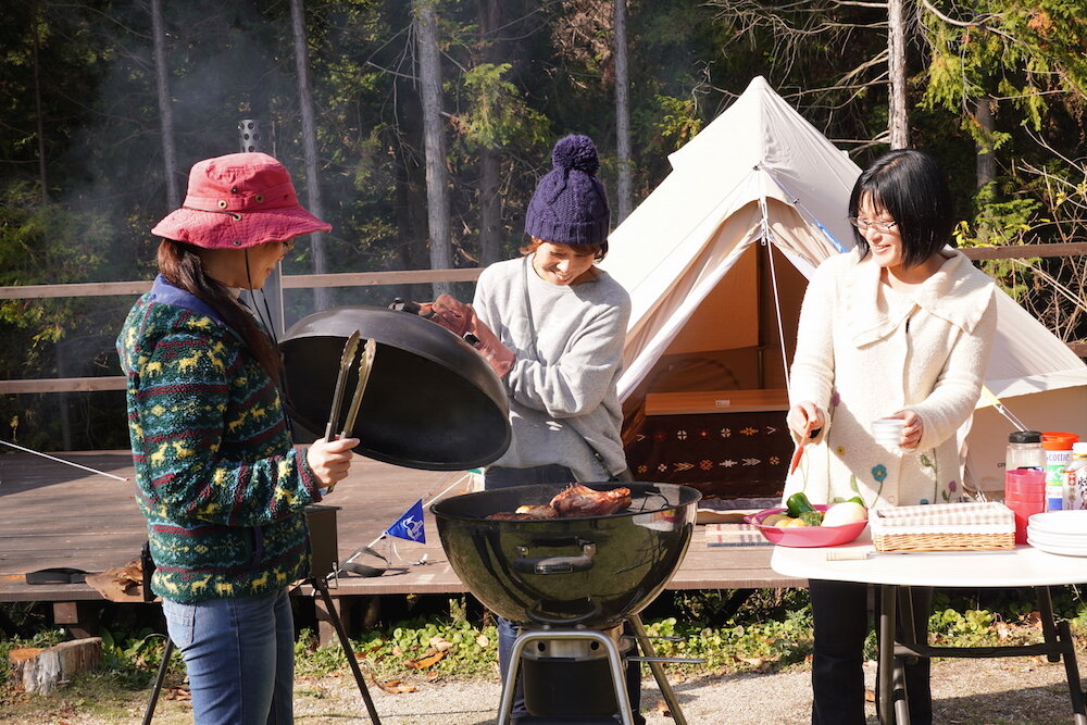 福田フルーツパークでバーベキュー