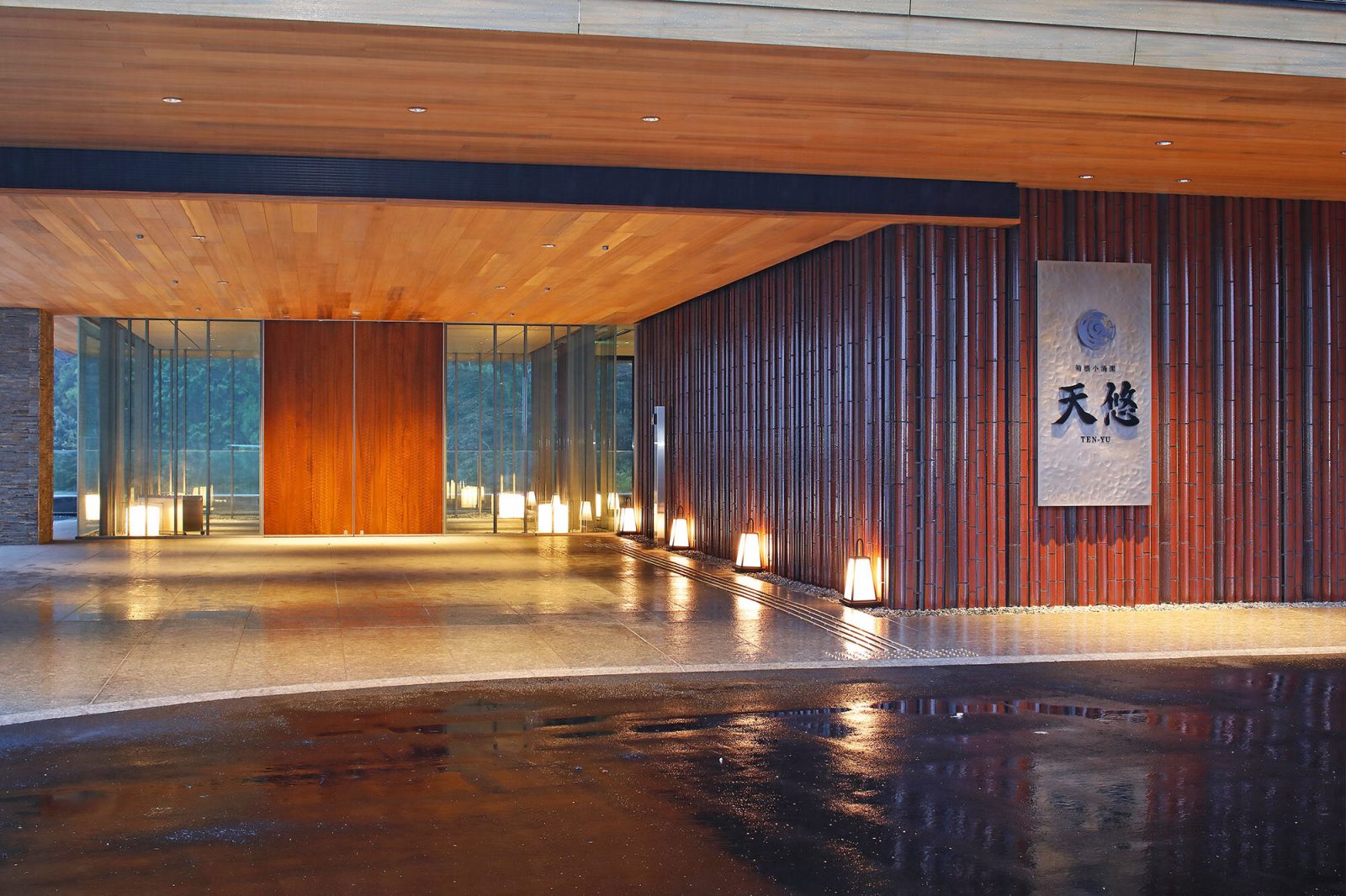 箱根小涌園天悠のエントランス