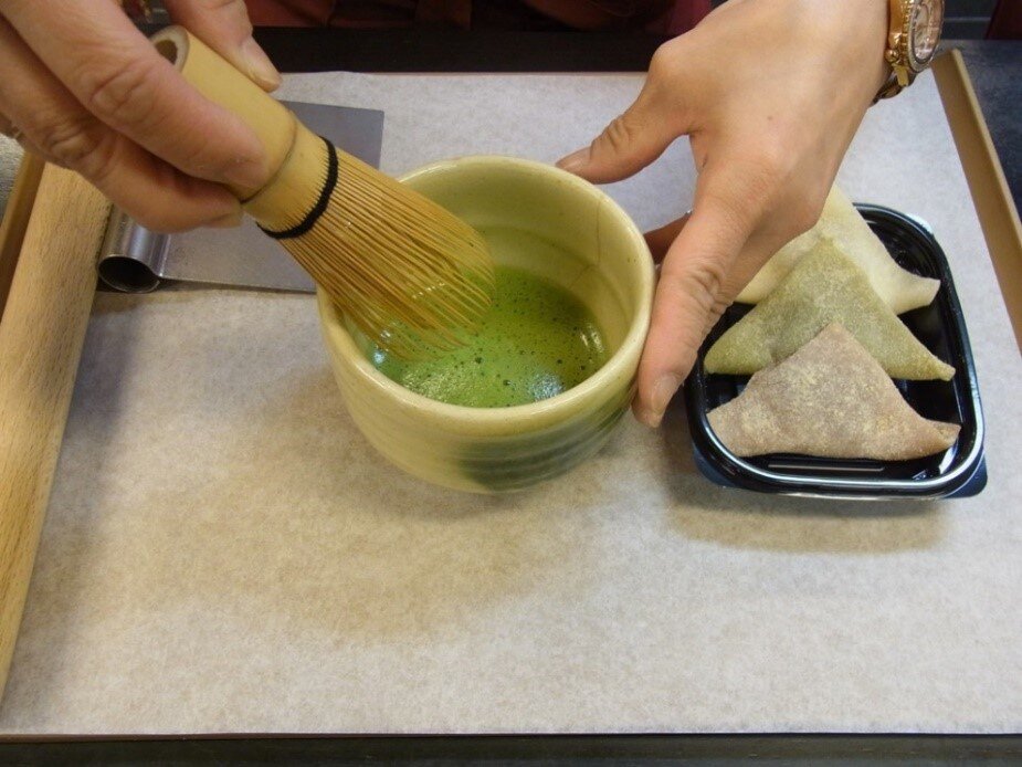生八つ橋と抹茶