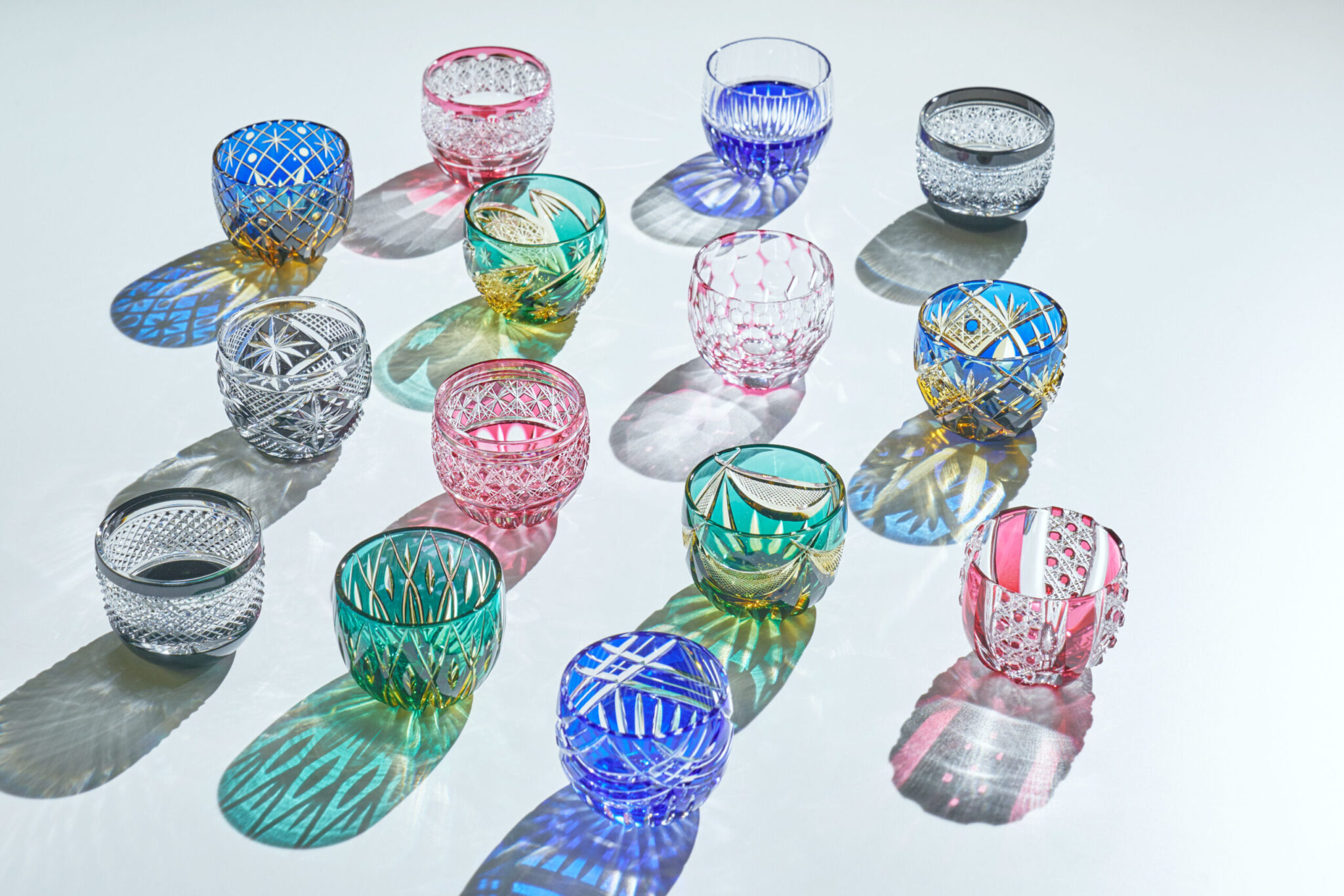 江戸切子Edo Kirikoぐい呑みsakuraショットグラスshotglass - キッチン