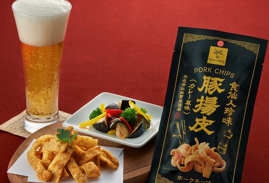 お酒に合うカレー風味ポークチップ