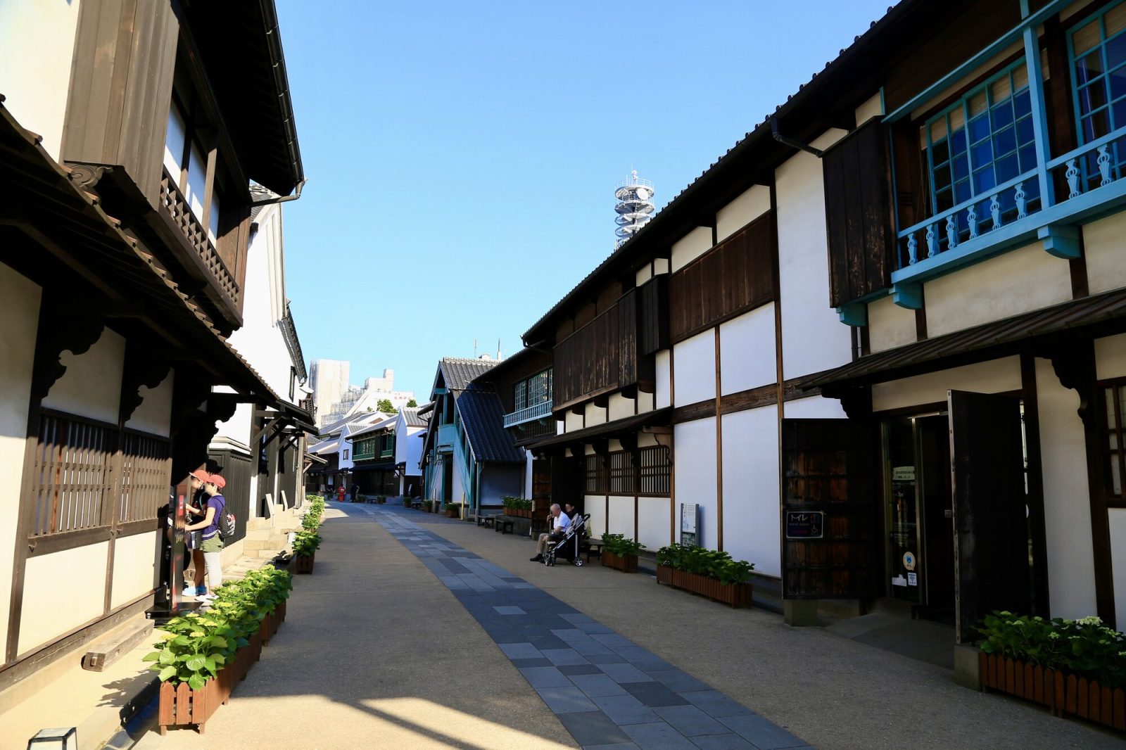 長崎出島の街並み