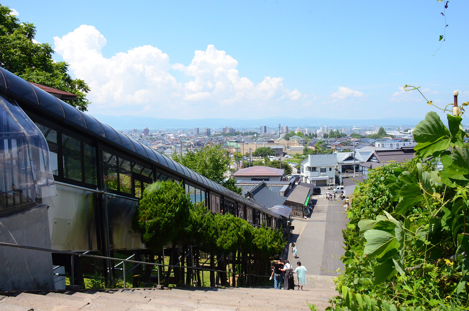 飯盛山からみた城下町