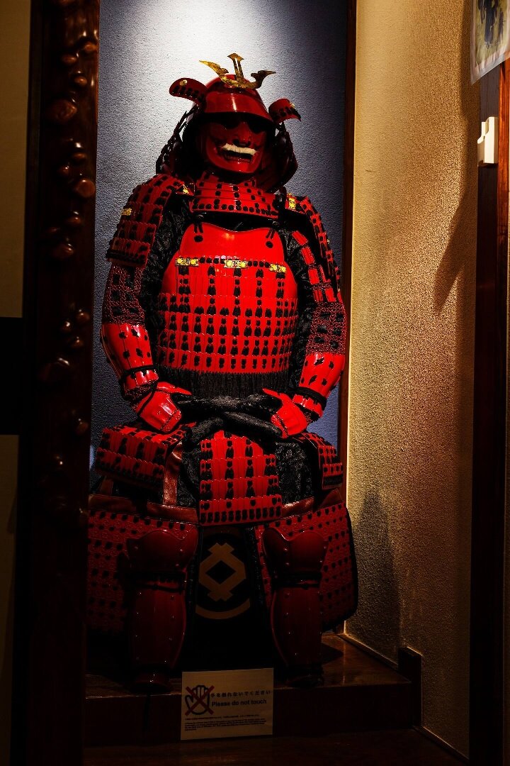 The Guest House Samuraiにある鎧兜
