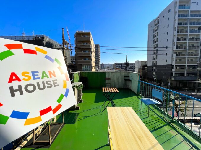 ASEAN HOUSEのテラスからの眺め