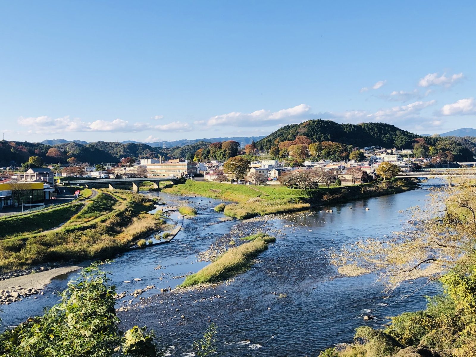 茨城県久慈郡にある大子町の町並み
