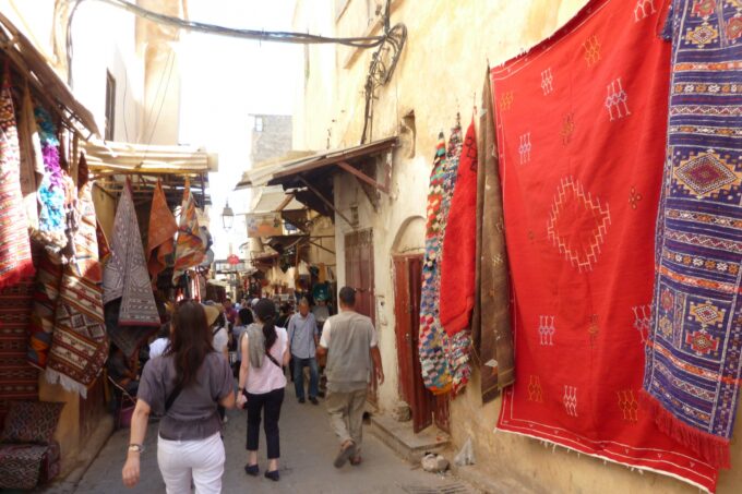 モロッコの街中の様子