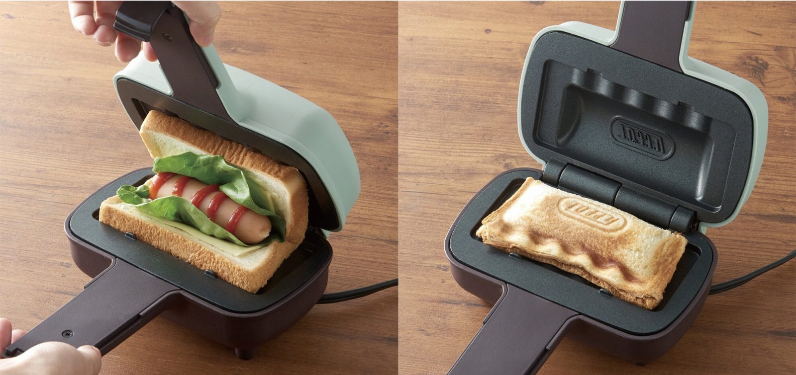食パンに好きな具材を載せてはさむだけ