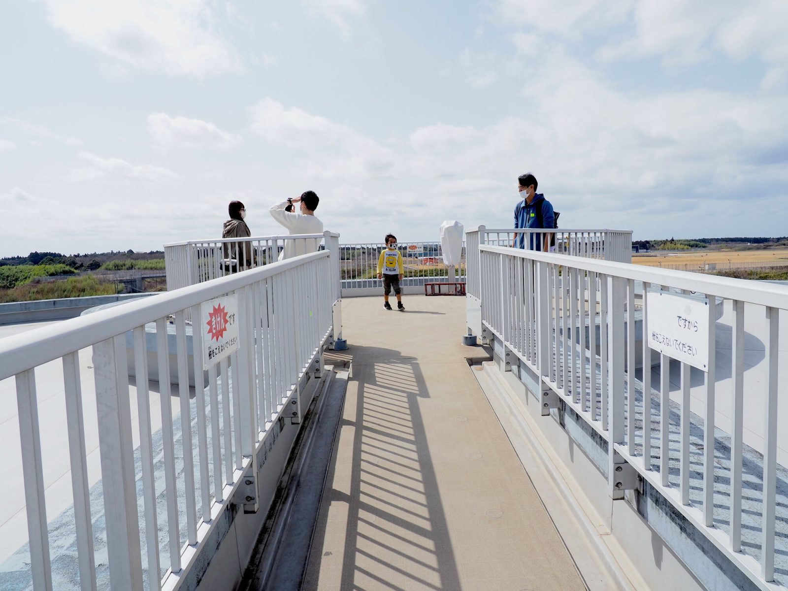 航空博物館の展望台