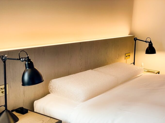 白井屋ホテルの究極の睡眠環境を整えた部屋