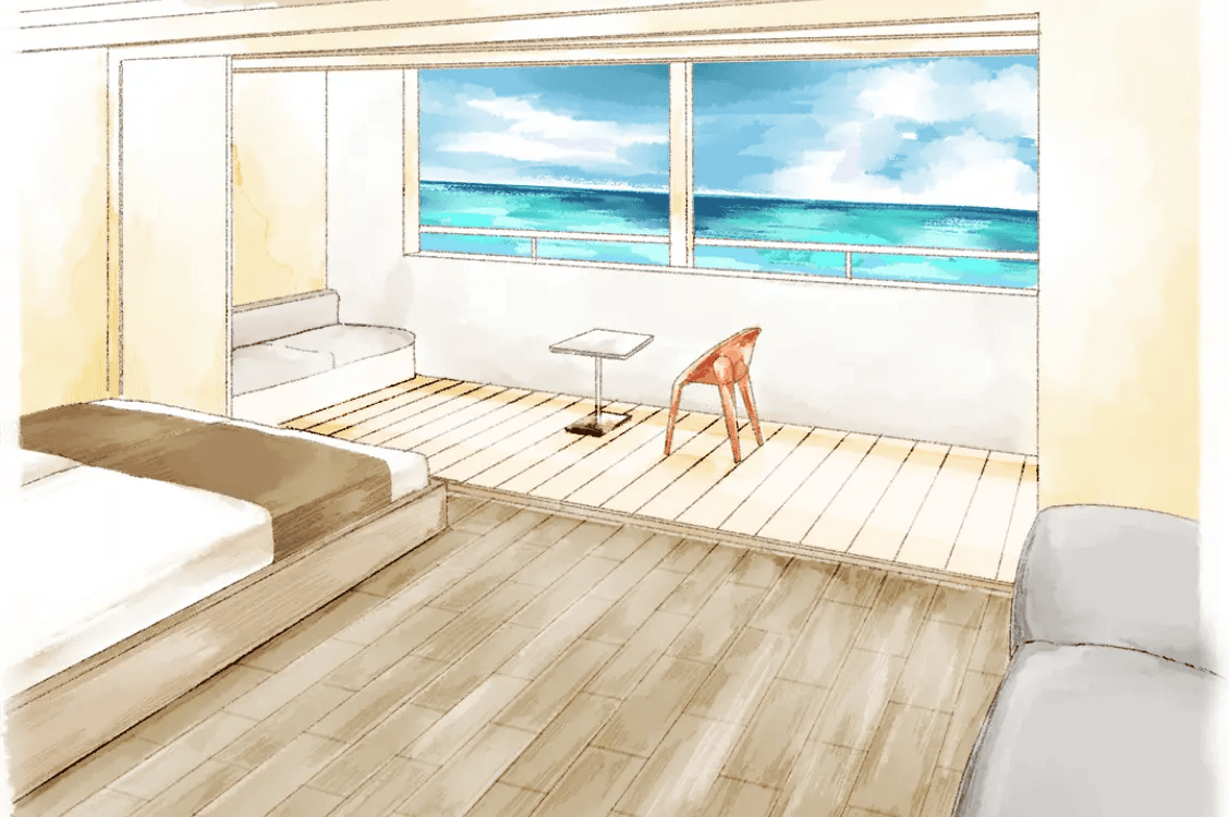 カラリト五島列島のNORTH棟の部屋