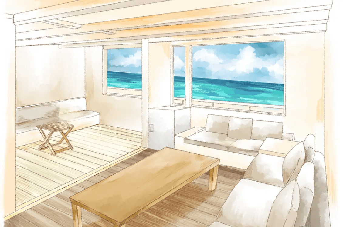 カラリト五島列島のNORTH棟の部屋