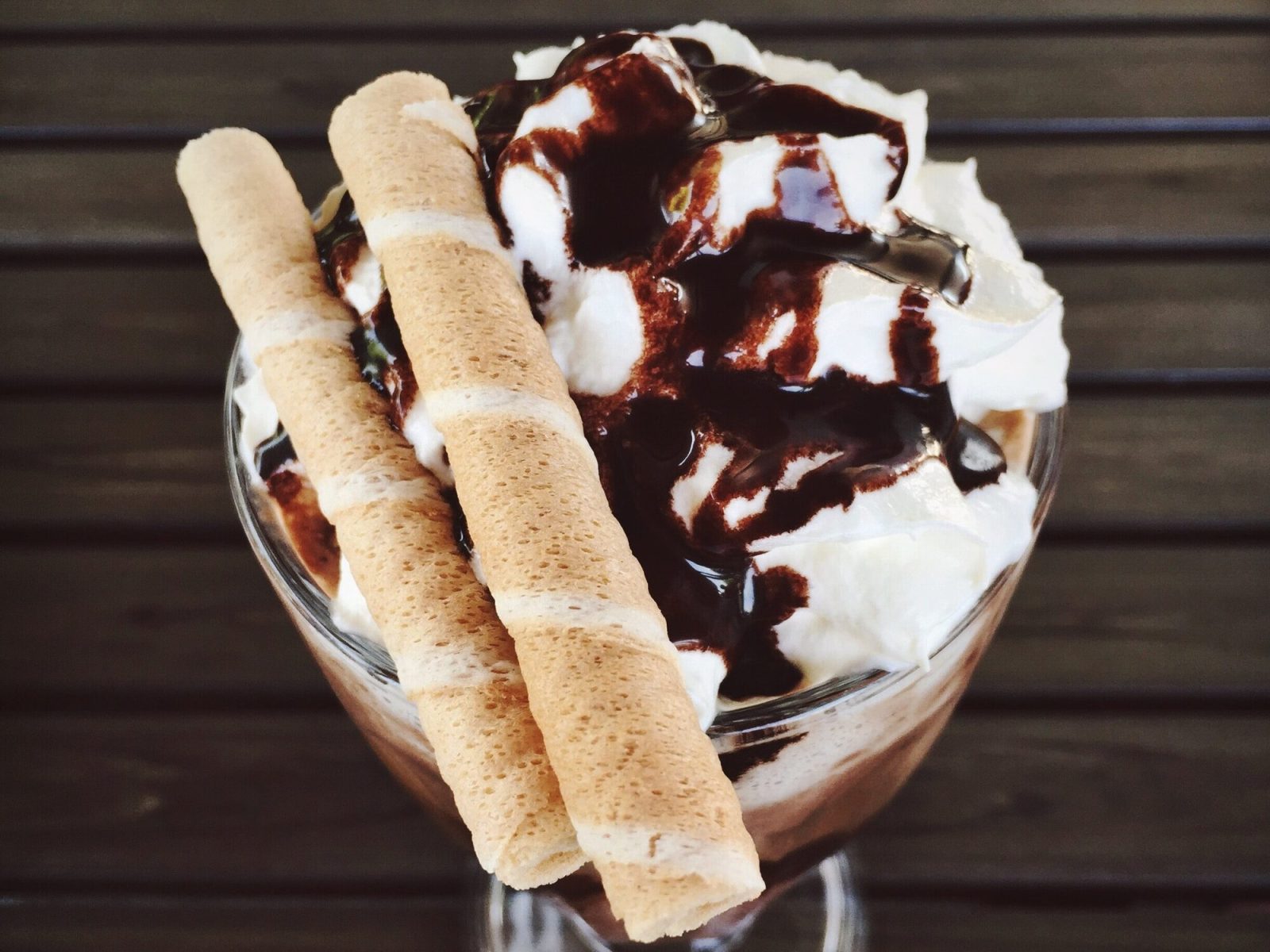 アメリカのチョコレートサンデー