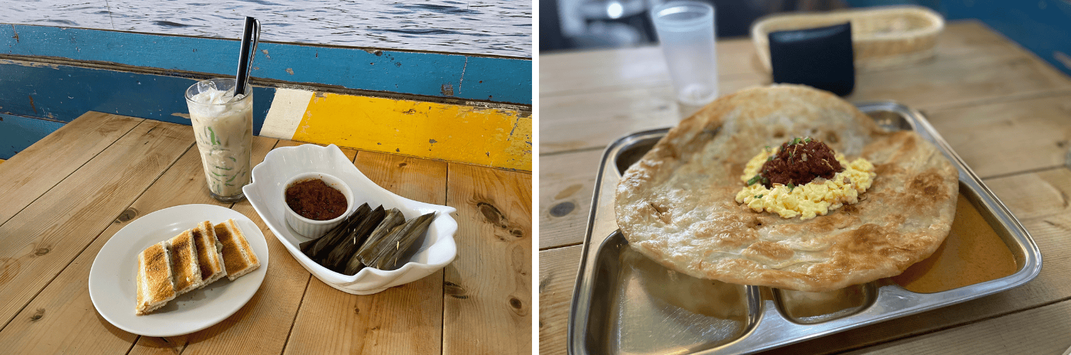 ブルネイのRoti Cultureのロティとその他の食事と飲み物