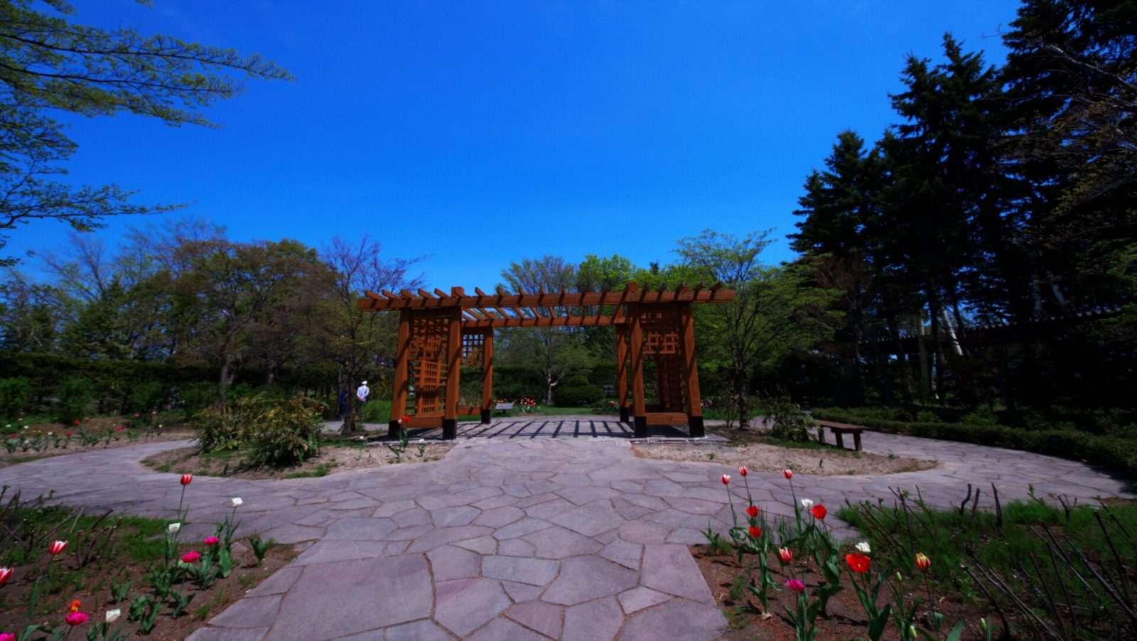 札幌の百合が原公園内にあるムンヒェナーガルテン