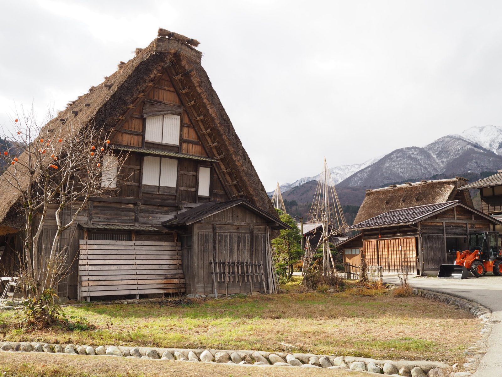 岐阜県の白川郷の街並み