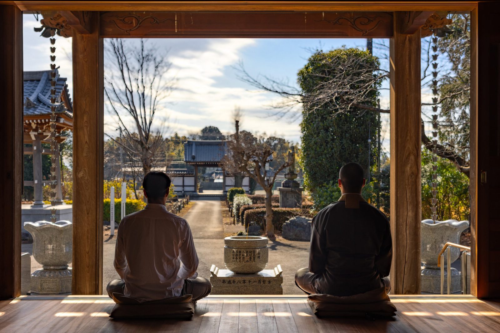 TEMPLE STAY ZENSŌに隣接する宝林寺にてできる座禅体験