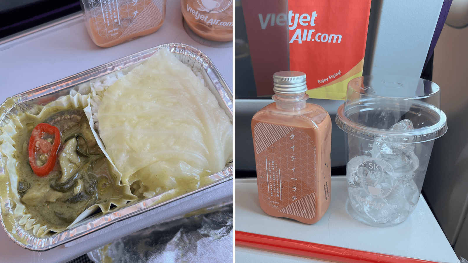 タイベトジェット関空チェンマイ就航便機内食