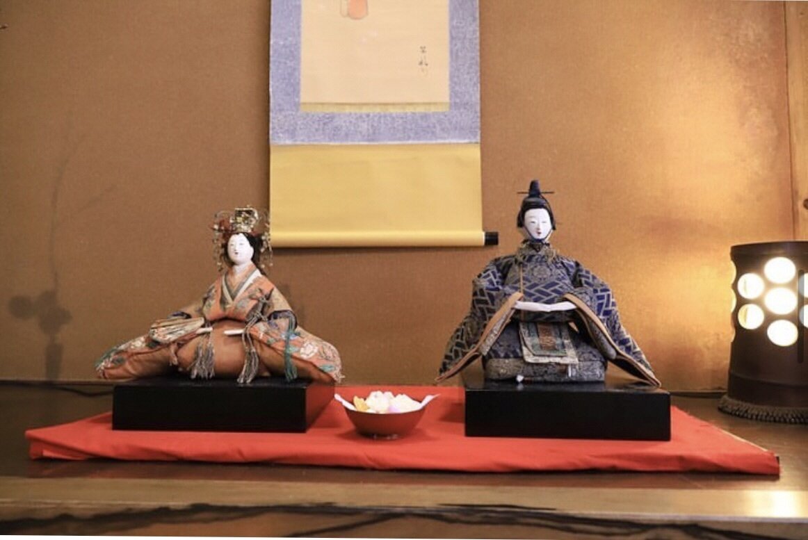 新潟市西蒲区にある岩室温泉街のお雛様