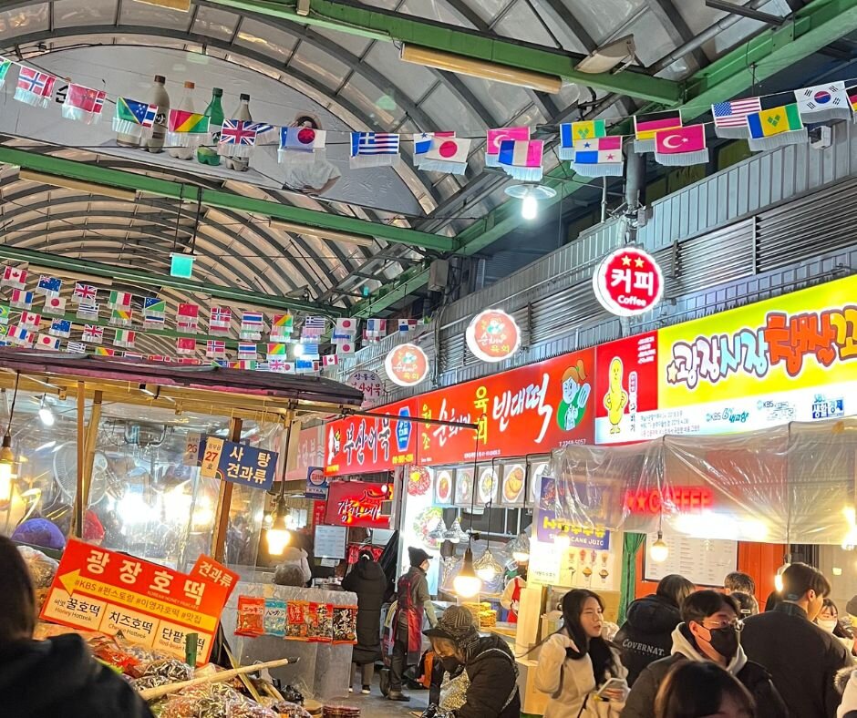 広蔵市場の様子