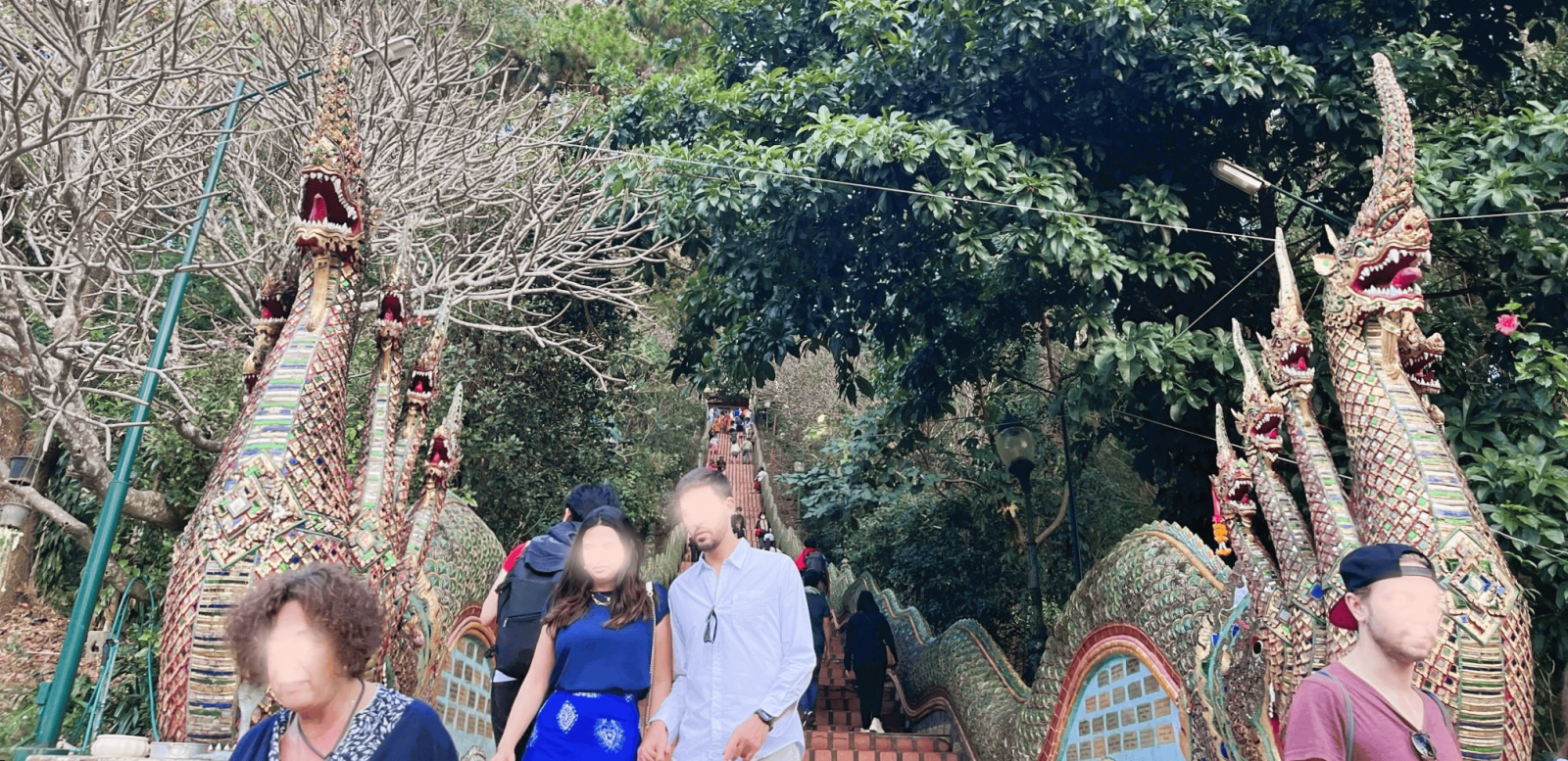 チェンマイのステープ山にある寺院「ワット・プラ・タート・ドイ・ステープ」