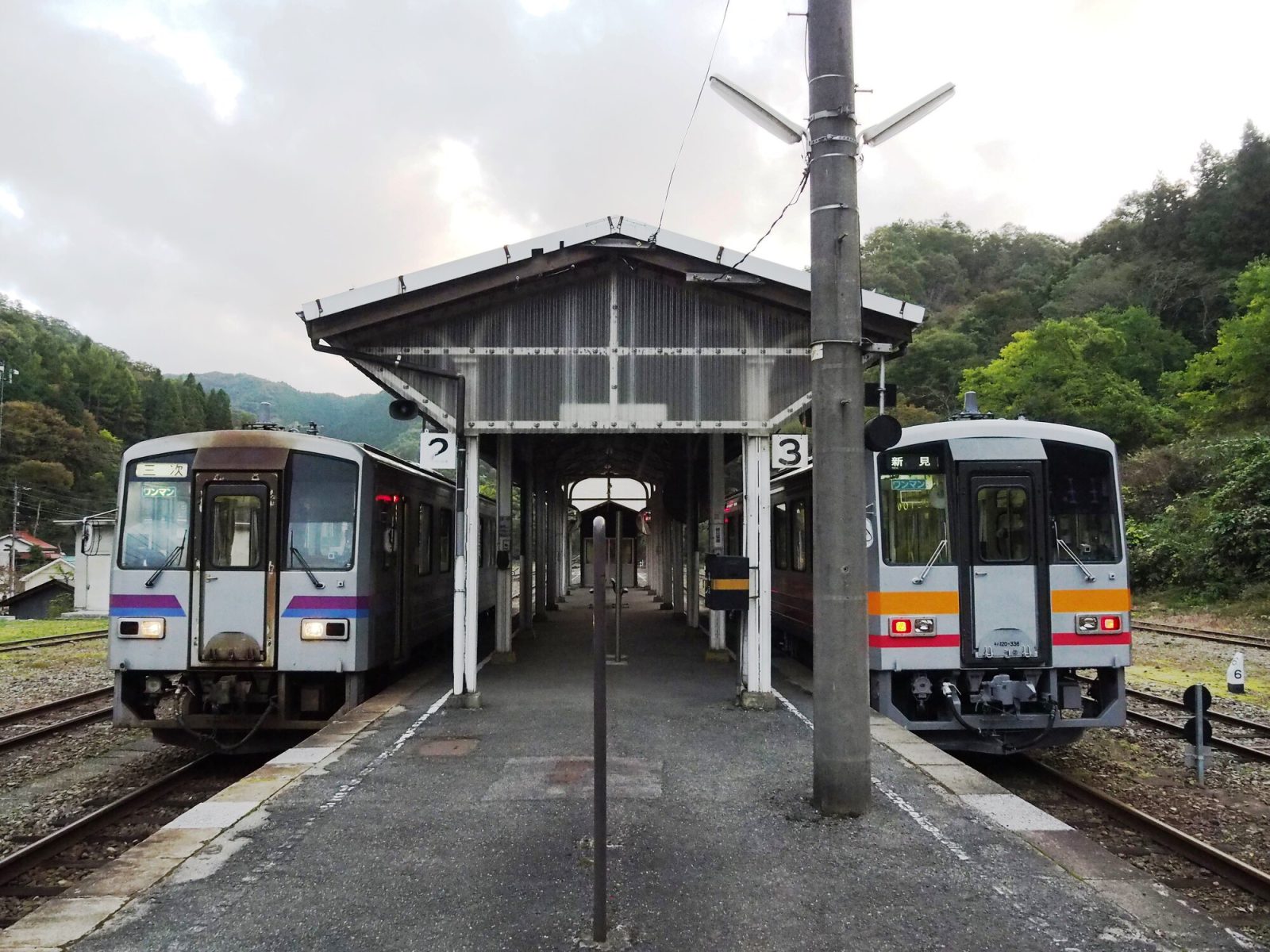 広島県の備後落合駅