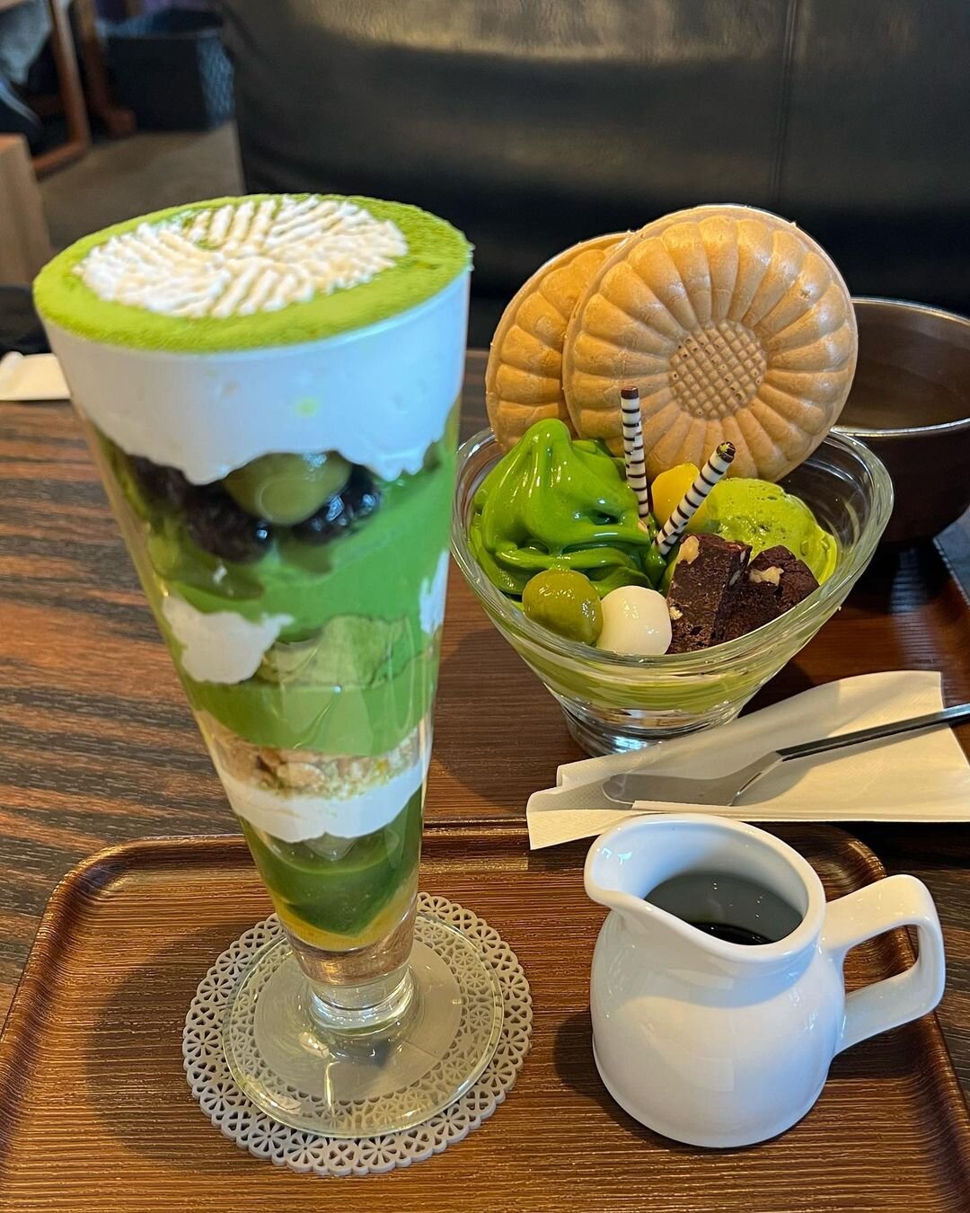 西条園抹茶カフェ西尾本店のスイーツ