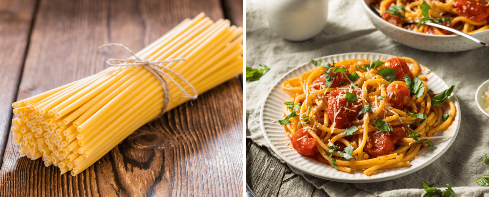 イタリア中部のパスタ「ブカティーニ」