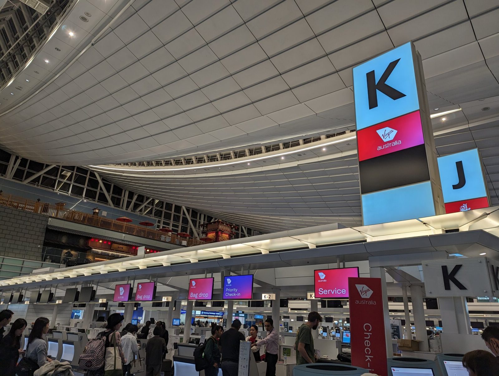 ヴァージン・オーストラリア航空チェックインカウンター