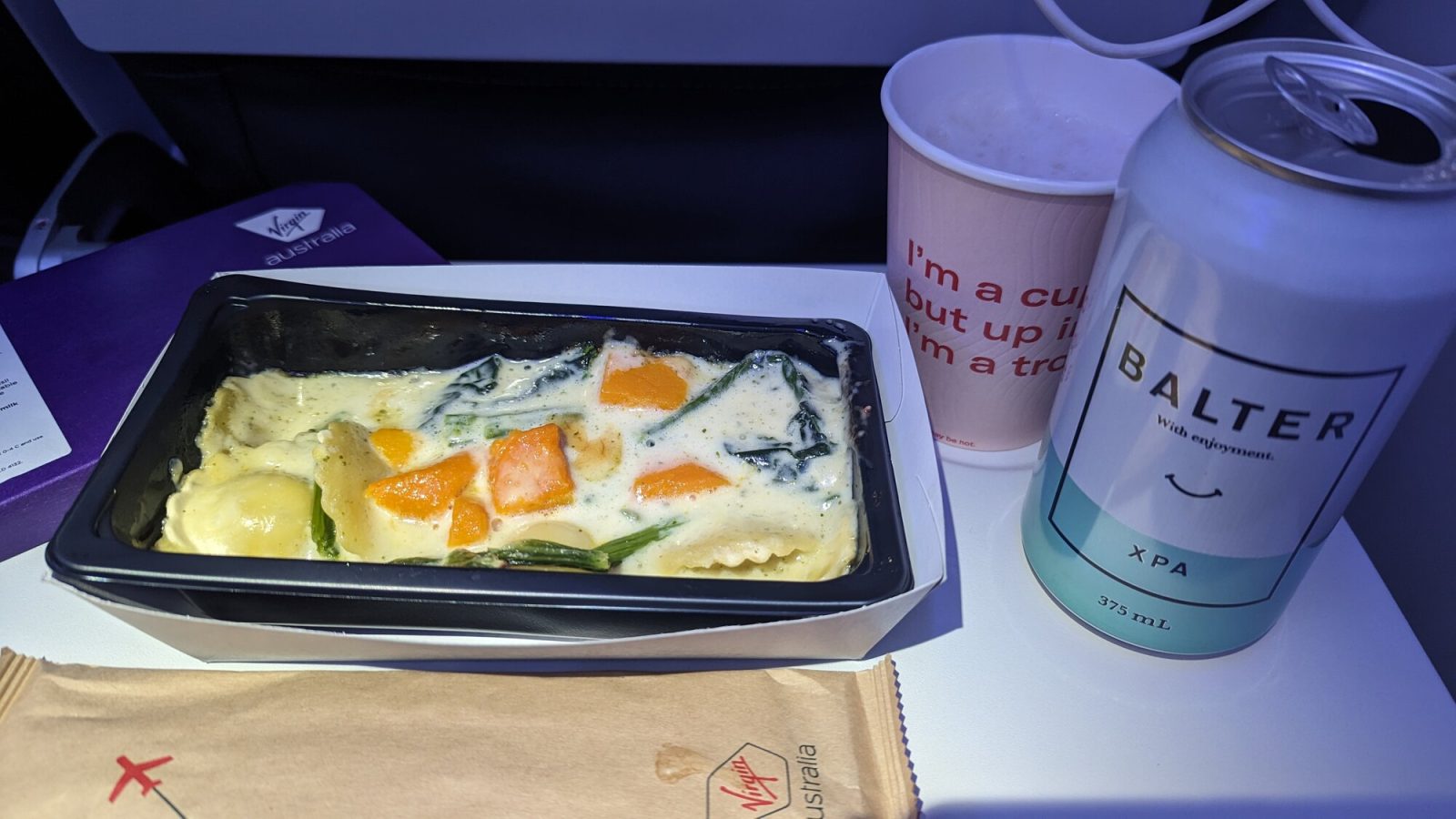ヴァージンオーストラリア航空の機内食