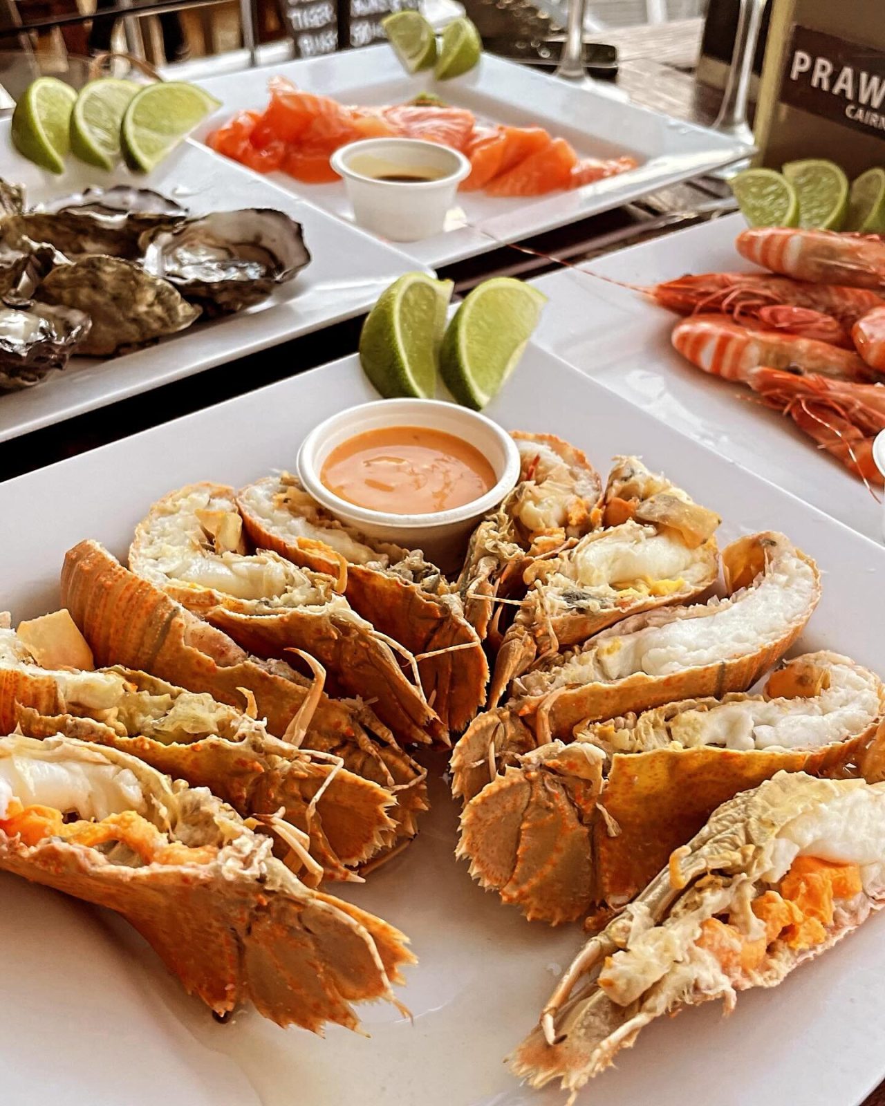 ケアンズのレストランPrawn Starのシーフード