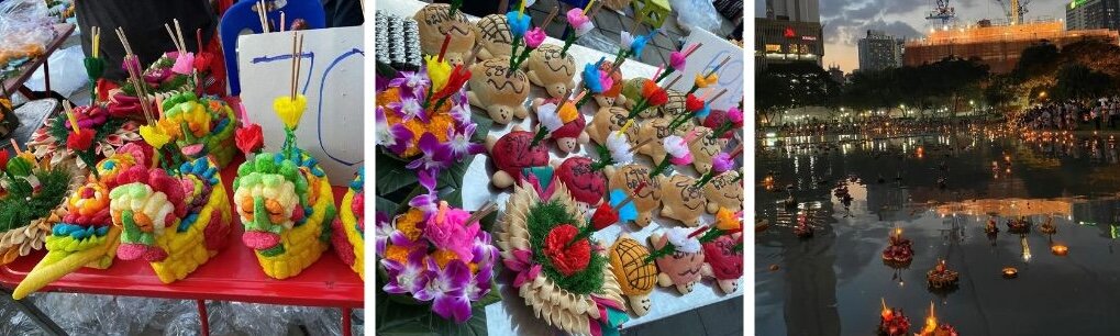 タイのロイクラトン祭り