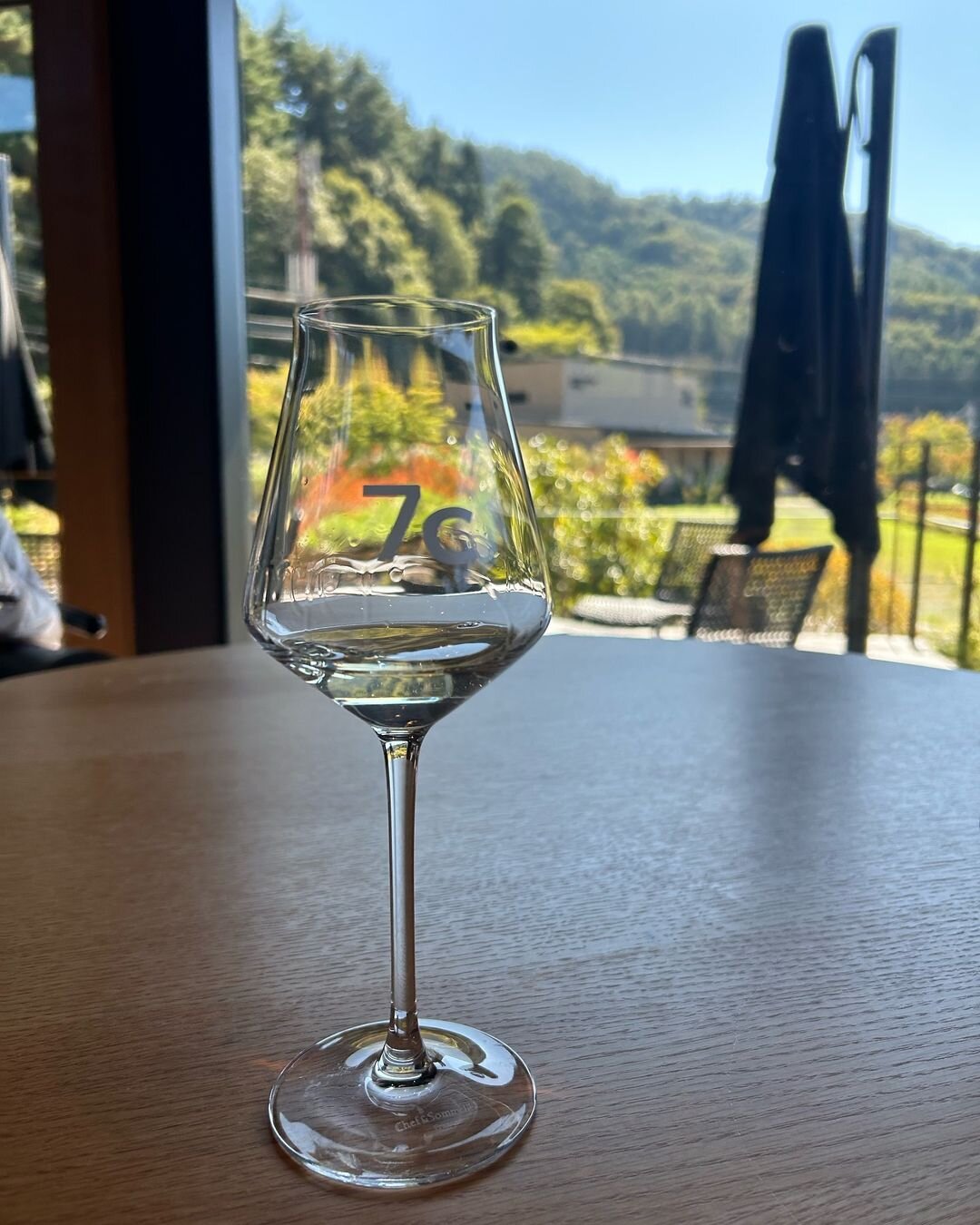 旅の駅 kawaguchiko base敷地内にある山梨7c villa & wineryヴィラのテイスティング風景