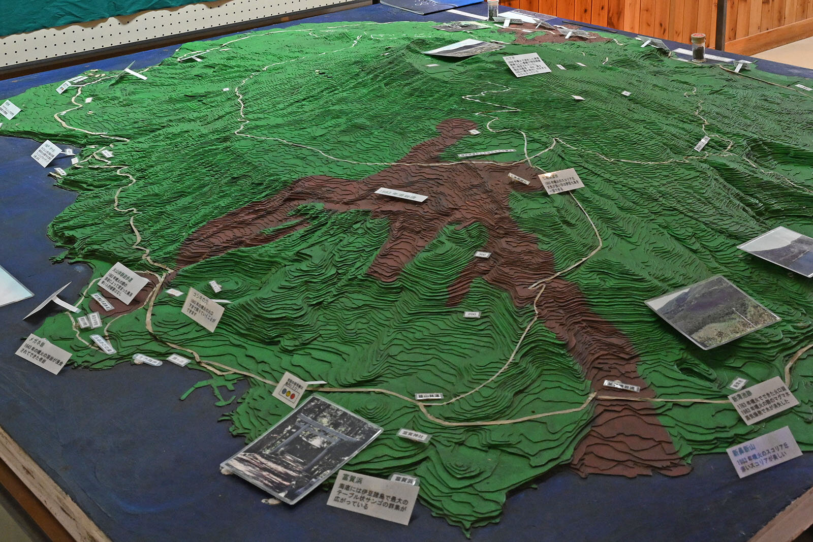三宅島の火山活動模型