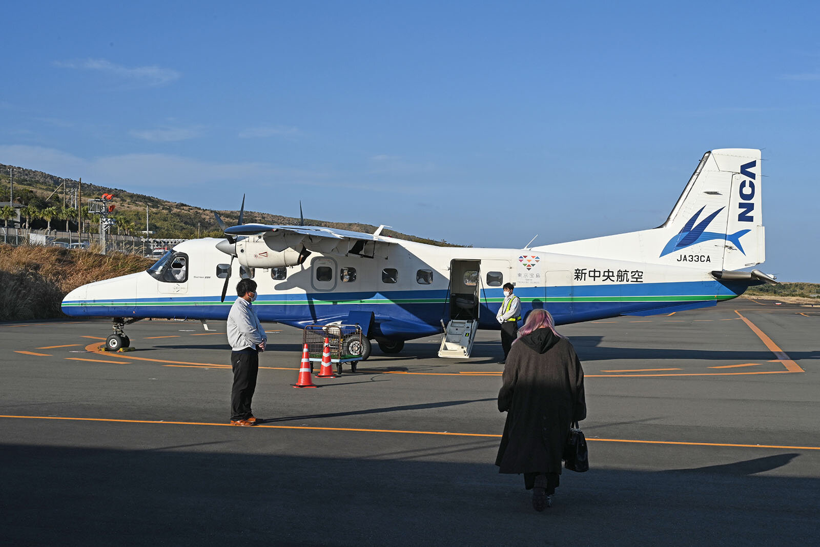中央航空会社の飛行機
