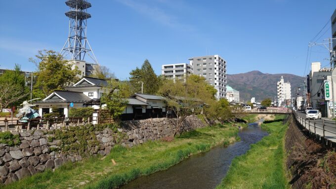 松本市街地を流れる女鳥羽川