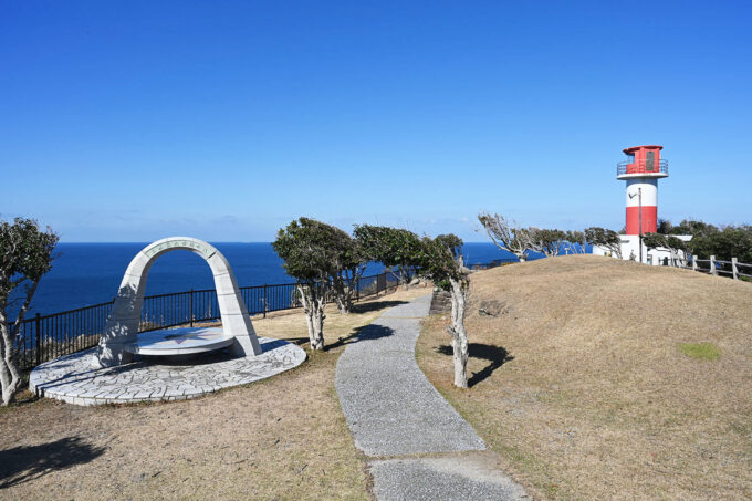 対馬・棹崎公園の展望ポイント