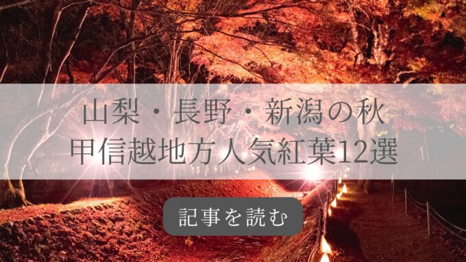 甲信越地方紅葉バナー