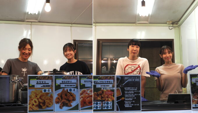 ベルギービールウィークエンド六本木でフードを提供する人たち