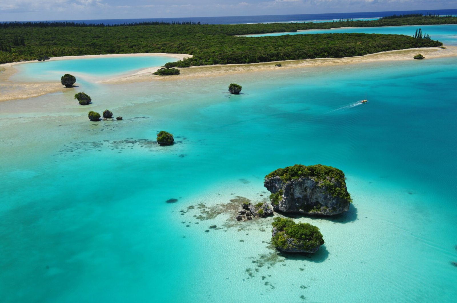 イル・デ・パン島にあるウピ湾の風景