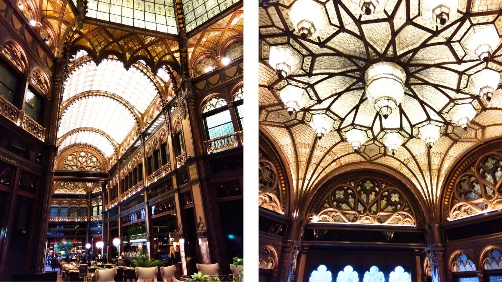 Párisi Udvar Hotel Budapest（パリシ・ウドヴァル・ホテル・ブダペスト）の美しい天井