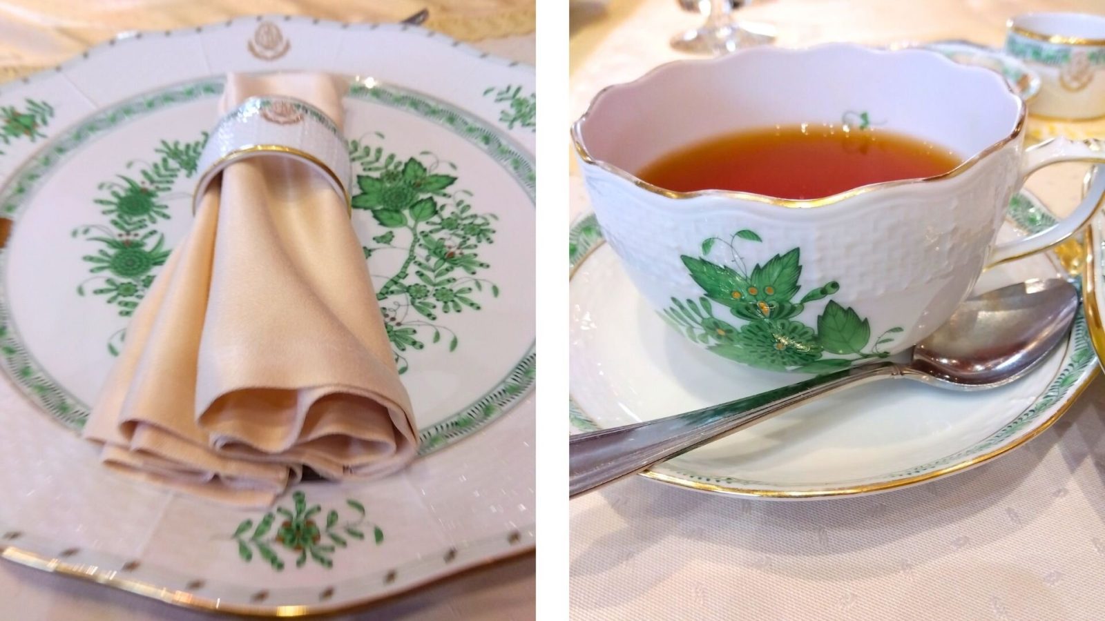 Apicius（アピシウス）で使われているヘレンドの美しい器